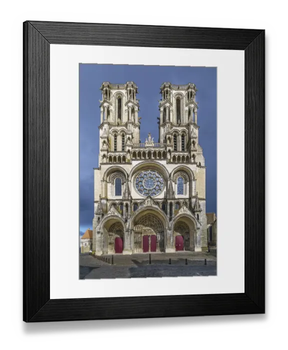 Framed Print : Laon Cathedral is one of the most important examples of the Gothic architecture of the 12th Framed Print : Laon Cathedral is one of the most important examples of the Gothic architecture of the 12th
