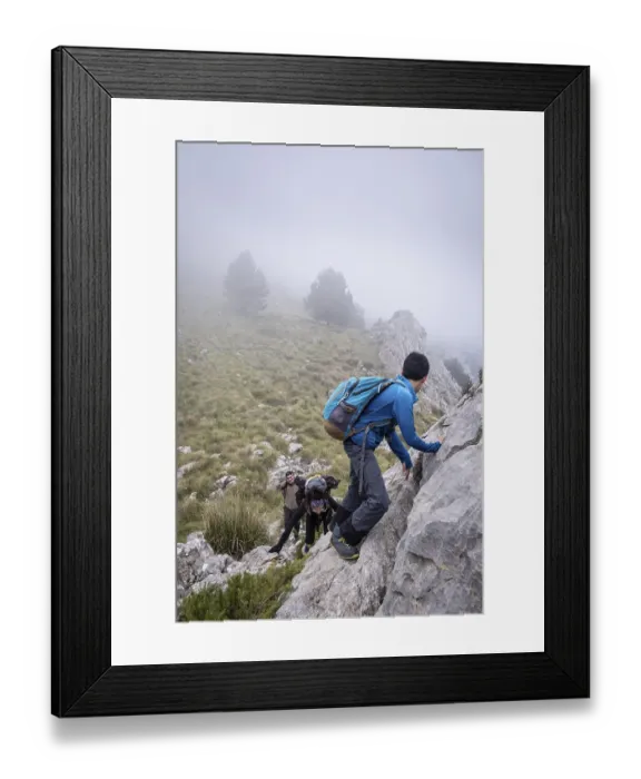 Framed Print : Ascending the spur of Xaragal De Sa Camamilla Framed Print : Ascending the spur of Xaragal De Sa Camamilla