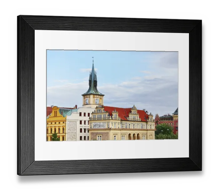 Framed Print : Fragment Of The Prague's Ancient Architecture