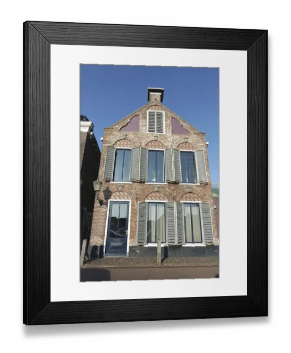 Framed Print : Historic architecture in Friesland, Netherlands