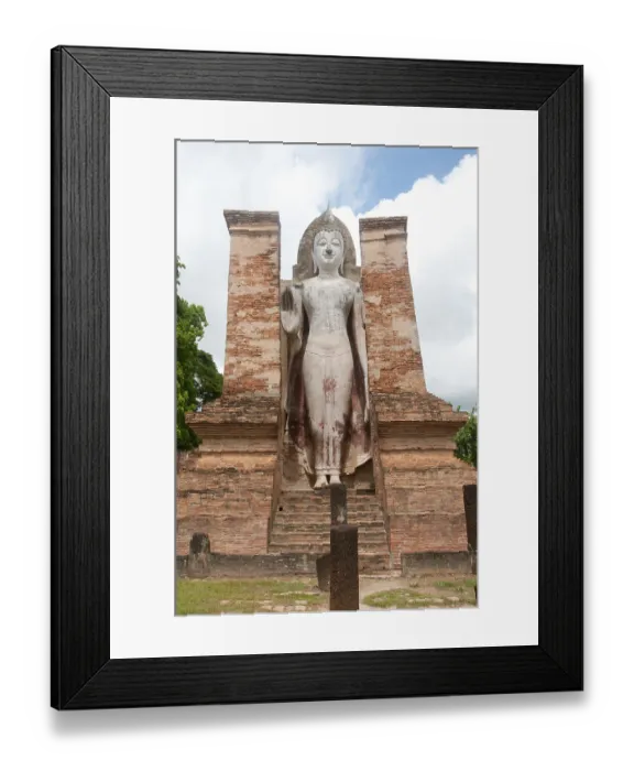 Framed Print : Wat Mahathat was founded in the 13th century by King Intharathit (c)