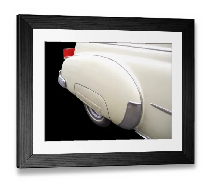 Framed Print : Close-up of a classic car