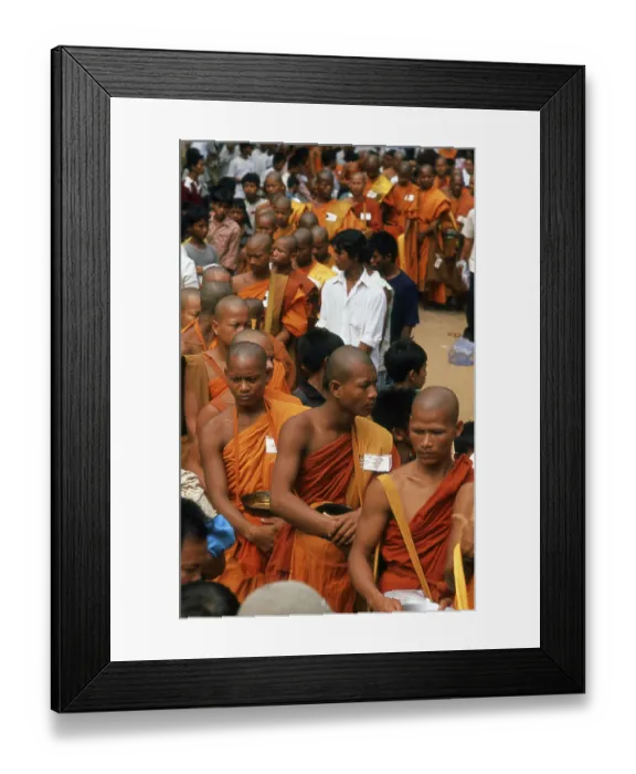 Framed Print : Angkor Thom is located one mile north of Angkor Wat
