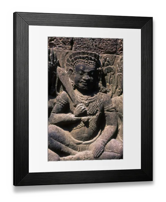Framed Print : The Terrace of the Leper King was built during the reign of King Jayavarman VII