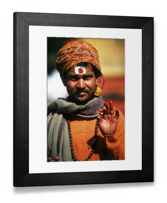 Framed Print : They are known, variously, as sadhus (saints)