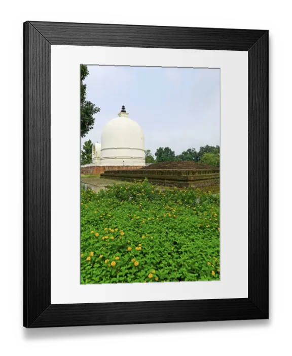 Framed Print : Lord Buddha nirwan Mahaparinirvan Mahaparinivan temple