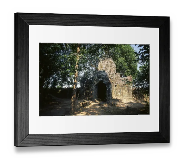 Framed Print : Ta Som was built at the end of the 12th century for King Jayavarman VII