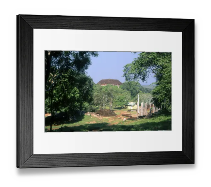 Framed Print : Kantaka Cetiya is one of Sri Lanka's earliest stupas