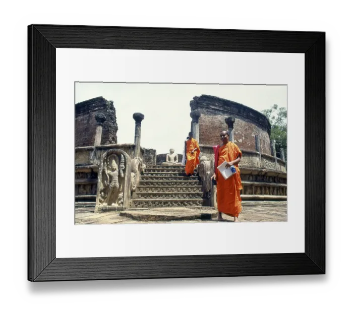 Framed Print : Vatadage is a type of Buddhist structure found in Sri Lanka