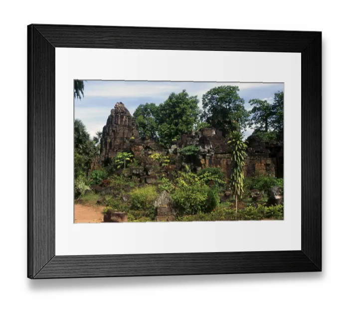 Framed Print : The laterite temple of Ta Prohm was built by King Jayavarman VII on top of an earlier 6th century Khmer shrine