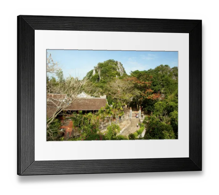 Framed Print : The Marble Mountains, about 7km (4 miles) south of Danang