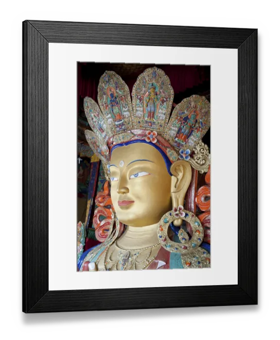 Framed Print : Tibetan Buddhism, portrait of Buddha