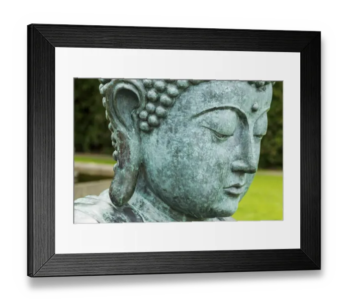 Framed Print : Buddha statue in a very beautiful park