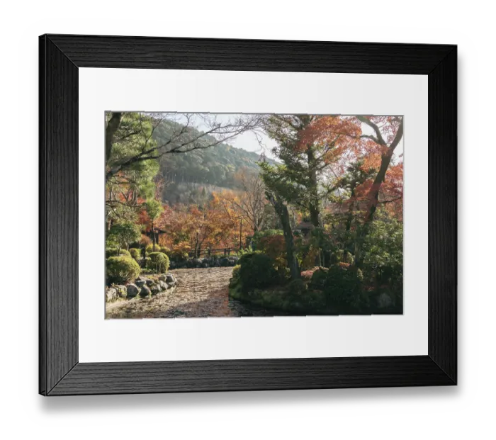 Framed Print : Kiyomizu-dera Temple autumn garden in Kyoto, Japan