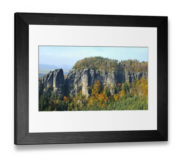 Framed Print : The Schrammsteine in Saxon Switzerland Framed Print : The Schrammsteine in Saxon Switzerland