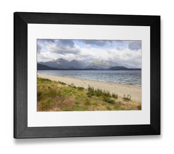 Framed Print : An image of a scenery at Lake Te Anau, New Zealand