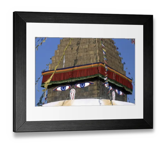 Framed Print : Boudhanath Stupa, Kathmandu, Nepal