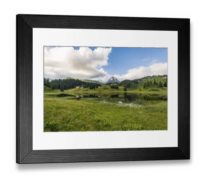 Framed Print : Fantastic hike in the beautiful Lechquellen Mountains - Warth-Schrocken - Bregenzerwald in Vorarlberg Fantastic