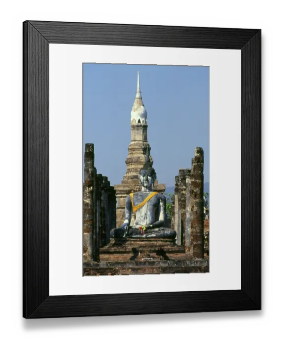 Framed Print : Wat Mahathat was founded in the 13th century by King Intharathit (c)