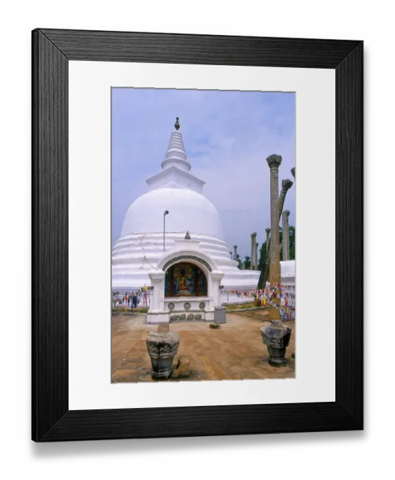Framed Print : The Thuparama Dagoba is considered to be the first dagoba built in Sri Lanka after the introduction of Buddhism