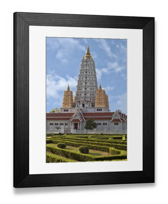 Framed Print : Vietnamese style temple in Thailand