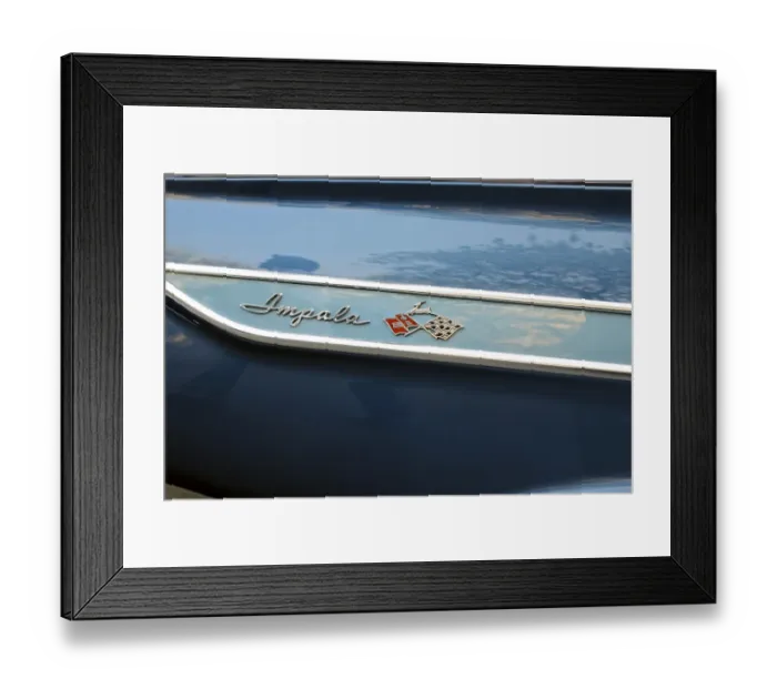 Framed Print : Vintage cars Chevrolet Impala Framed Print : Vintage cars Chevrolet Impala