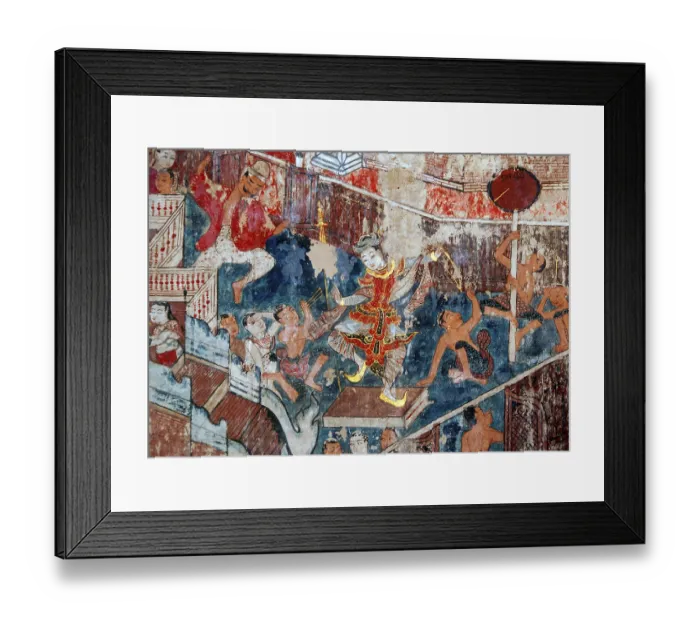 Framed Print : Wat Buak Khrok Luang, located in Ban Buak Khrok Luang Moo 1