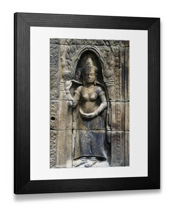 Framed Print : The laterite temple of Ta Prohm was built by King Jayavarman VII on top of an earlier 6th century Khmer shrine