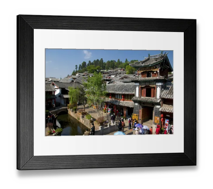 Framed Print : The Naxi or Nakhi are an ethnic group inhabiting the foothills of the Himalayas in the northwestern part of Yunnan