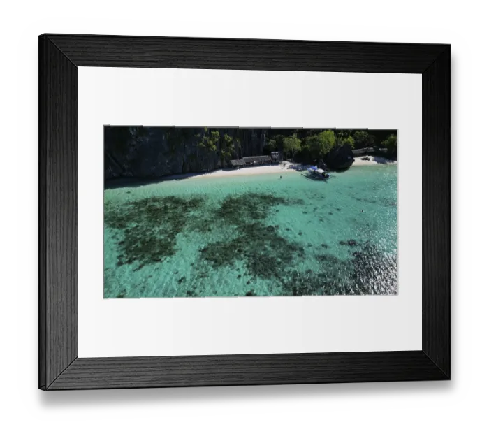Framed Print : Aerial view of tropical Philippines island