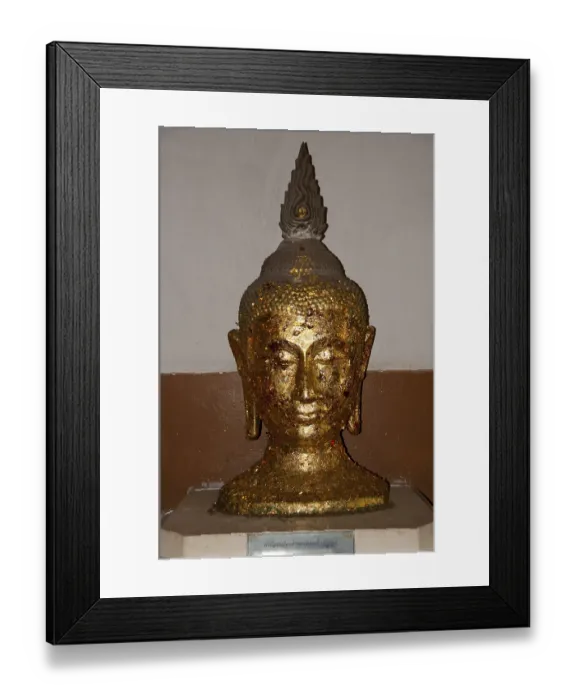 Framed Print : Viharn Mongkol Bopit (Wihaan Mongkhon Bophit) contains a 15th century bronze Buddha image