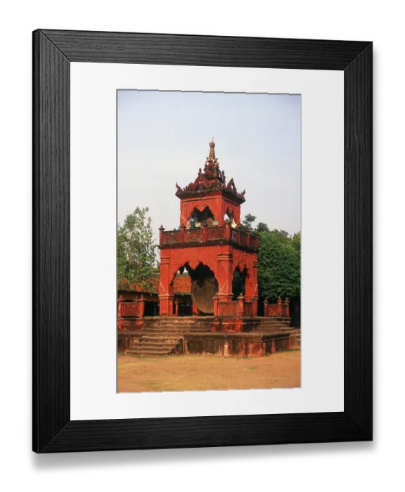 Framed Print : Wat Phra That Haripunchai was founded in 1044 by King Athitayarat of Haripunchai on the site of Queen Chamathewi's
