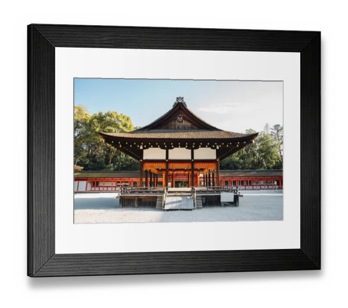 Framed Print : Shimogamo Shrine in Kyoto, Japan