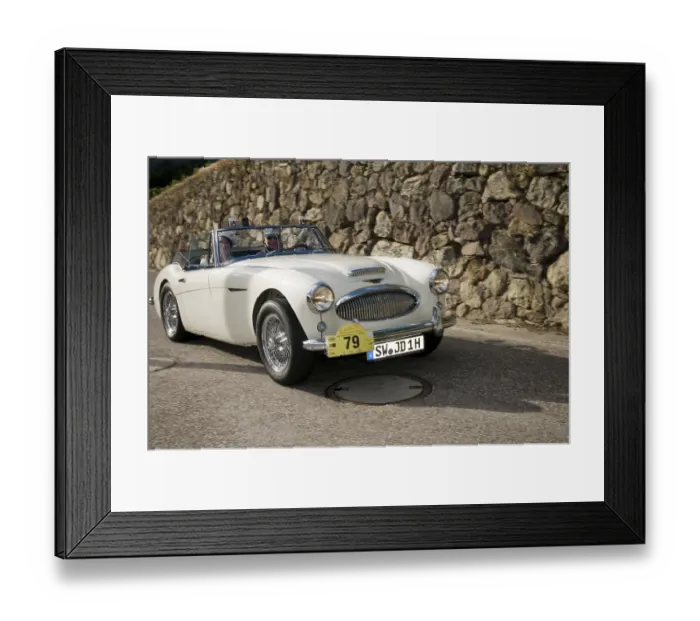 Framed Print : Vintage car rally Sudtirol-Classic in Schenna  /  South Tyrol 2014