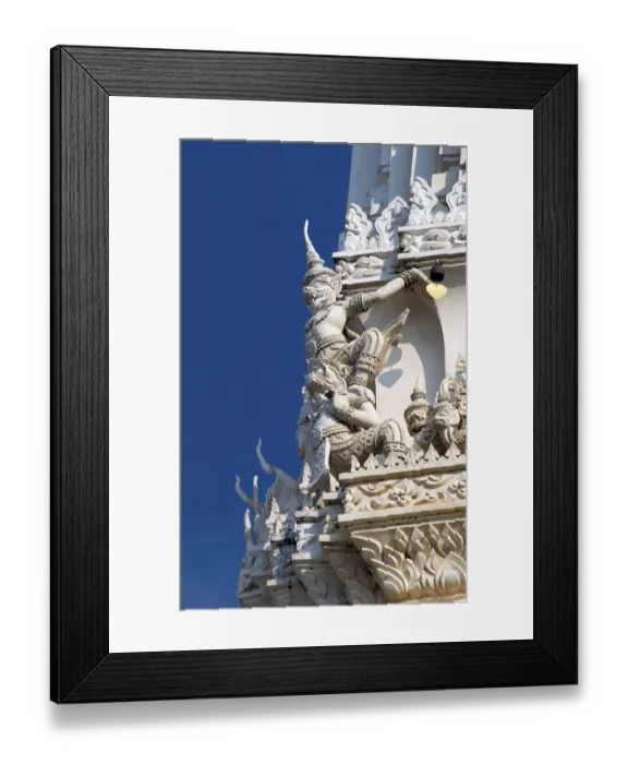 Framed Print : Thailand: Roof detail on the main prang at Wat Mahathat