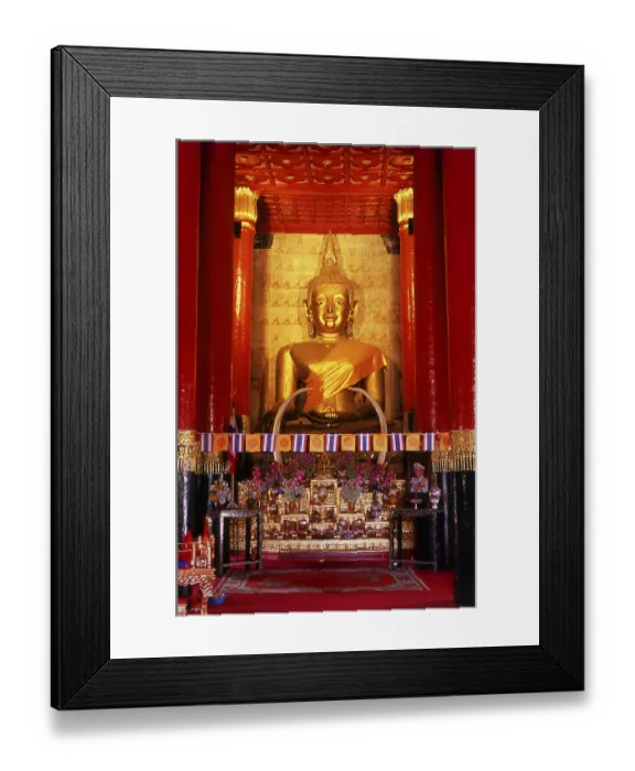 Framed Print : Wat Phra That Chang Kham was constructed in the 14th century Framed Print : Wat Phra That Chang Kham was constructed in the 14th century
