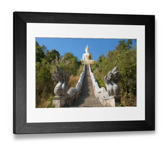 Framed Print : Phrae town was built next to the Yom River in the 12th century and was part of the Mon kingdom of Haripunchai