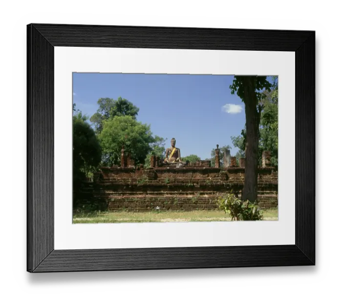Framed Print : Kamphaeng Phet Historical Park in central Thailand was once part of the Sukhothai Kingdom that flourished in the 13th