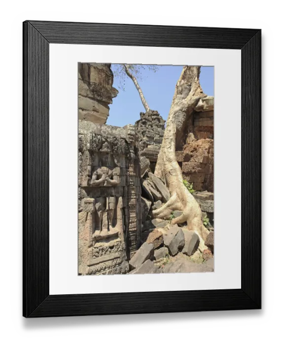 Framed Print : Preah Khan temple at Angkor, Siem Reap, Cambodia