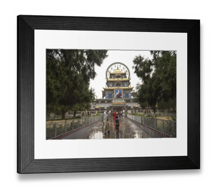 Framed Print : Entrance of golden temple, coorg Framed Print : Entrance of golden temple, coorg