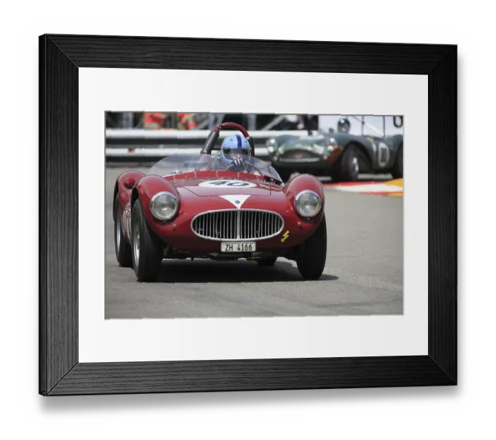 Framed Print : Maserati A6 GCS, driver Lukas Huni