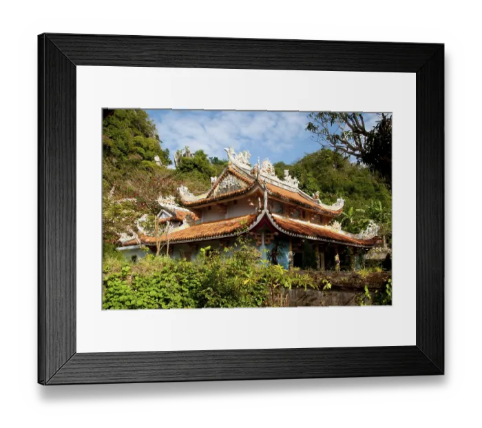 Framed Print : The Marble Mountains, about 7km (4 miles) south of Danang