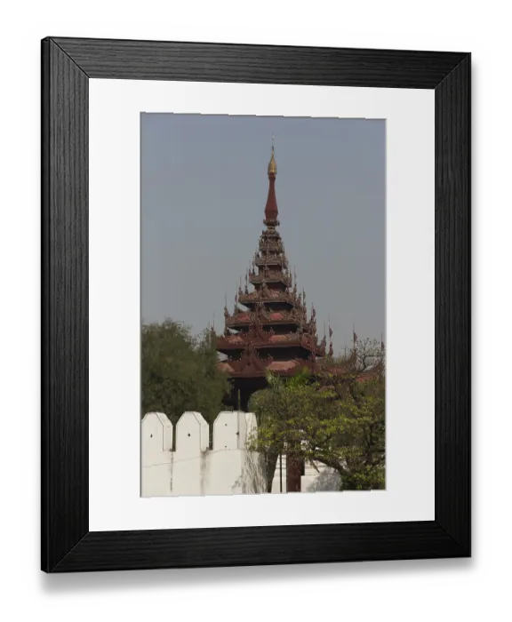 Framed Print : Keeping Tower of the Royal Palace, Mandalay Framed Print : Keeping Tower of the Royal Palace, Mandalay