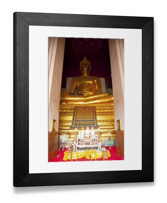 Framed Print : Viharn Mongkol Bopit (Wihaan Mongkhon Bophit) contains a 15th century bronze Buddha image Framed Print : Viharn Mongkol Bopit (Wihaan Mongkhon Bophit) contains a 15th century bronze Buddha image