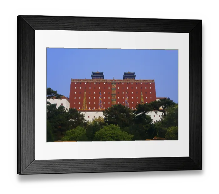 Framed Print : The Putuo Zongcheng Temple is a Qing Dynasty era Buddhist temple complex built between 1767 and 1771
