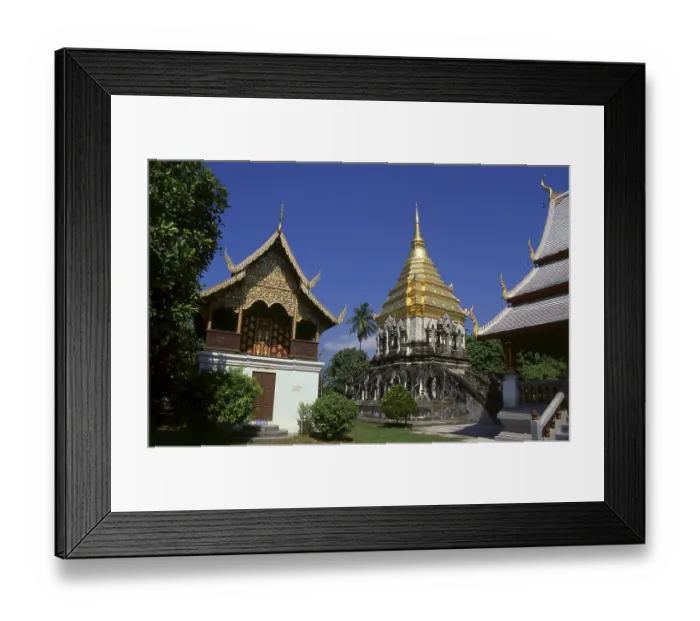 Framed Print : Wat Chiang Man (Chiang Mun) was built in 1297 CE and is thought to be Chiang Mai's oldest temple