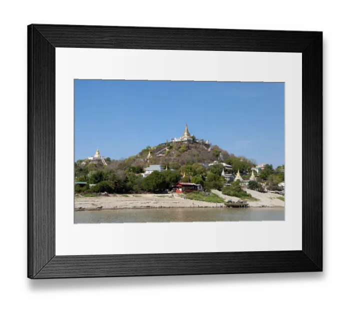 Framed Print : Sagaing is the capital of Sagaing Region (formerly Sagaing Division) in Myanmar