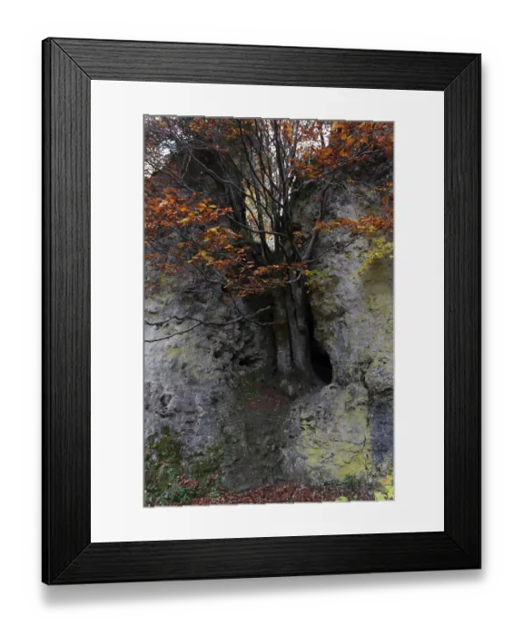 Framed Print : Blick auf das Wental, Schwabische Alb