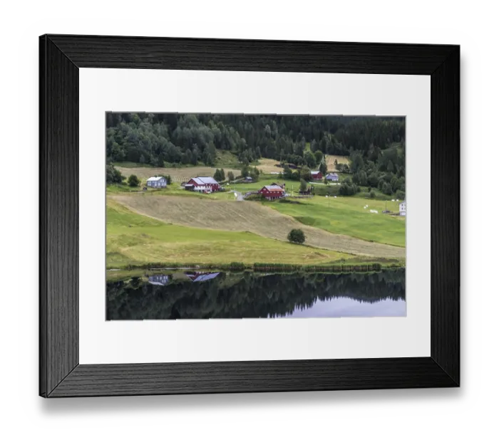 Framed Print : Landscape in the Setesdal in Norway in the summer time Framed Print : Landscape in the Setesdal in Norway in the summer time