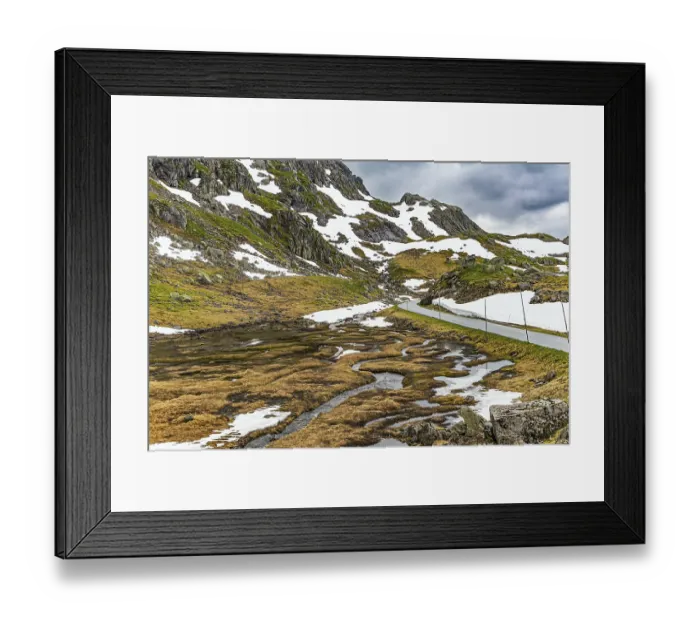 Framed Print : Traveling by camper on road 520 Framed Print : Traveling by camper on road 520